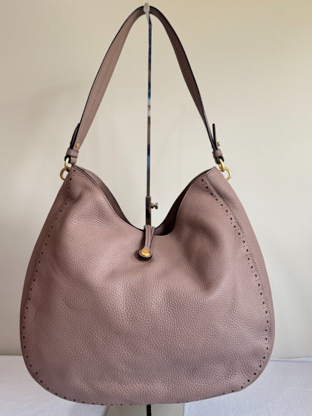 KATE SPADE New York NWOT Mauve James Street Mason Tassel Hobo Shoulder Bag - Picture 4 of 16